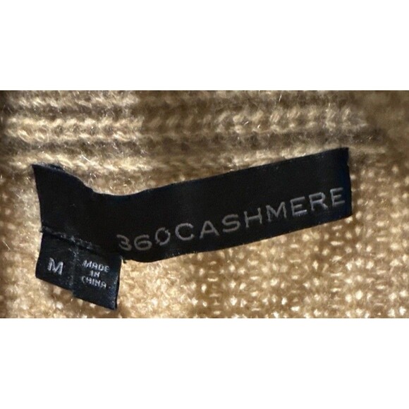 360 Cashmere Taliah Size M Belted 100% Cashmere Cardigan Color Toffee Tan - Picture 5 of 9